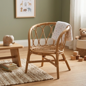 Silla Infantil de Ratán, Estilo Tradicional, Retro, Minimalista y Divertida, Asiento Natural para Cuarto de Juegos, Linda Silla para Guardería y Sala de Estar, Venta al Por Mayor - Product Image 2