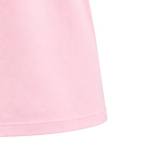 T-shirt rose JJ brodé pour femme, col rond, manches courtes, coupe ajustée, décontracté, léger, en mélange de coton, tendance, pour le quotidien - Product Image 6