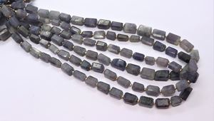 AAA Natural Iolite Faceted Nuggets Shape Gemstone <b>Beads</b> 8x11 MM <b>Blue</b> Iolite Nuggets 16 Inch Iolite Tumble <b>Beads</b> For Jewelry - Product Image 2