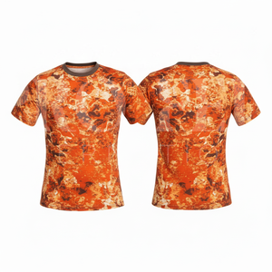 T-shirt d'entraînement à manches longues à motif camouflage intégral, léger et respirant, col rond, pour activités de plein air – Grande Vente - Product Image 6