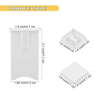 Set di 2 Spalmaburro in Plastica Bianca con Coperchio Integrato, Pratico Contenitore per Servire il Burro - Product Image 1