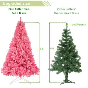 Albero di Natale Artificiale in PVC Rosa da 180 cm con 1600 Rami - Product Image 6