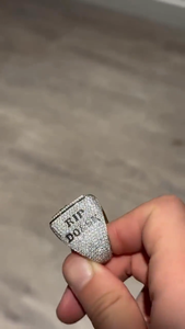 Iced Out <b>Ring</b> 925 Sterling <b>Silver</b> VVS Moissanite Diamond Luxury Hip Hop Bling Pave Statement <b>Men</b> Women <b>Ring</b> - Product Image 4