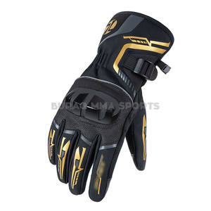Gants de moto en cuir personnalisés avec fibre de carbone, imperméables pour l'hiver, unisexes - Product Image 2
