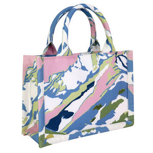 Bolsa de Mano de Lona a Rayas de Alta Calidad al por Mayor, Diseño de Bordado Único, para Compras, Viajes Diarios, Verano, Otoño e Invierno - Product Image 5