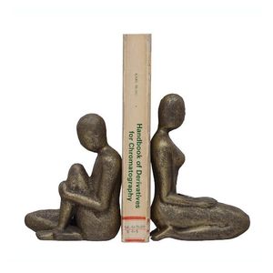 Premium Handmade Aluminium Bookends for Home Library and Office Desk | Modern Decorative Metal <b>Book</b> <b>Holder</b> <b>Stand</b> for Bookshelf - Product Image 3