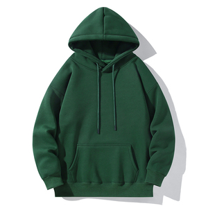 Men's <b>Black</b> Hooded Sweatshirt Regular Fit Cotton <b>Fleece</b> Casual Autumn Wear Pocket Design - Product Image 6