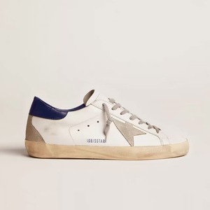 Unisex Cowhide White <b>Shoes</b> Vintage Star Distressed Design Internal <b>Height</b> <b>Increasing</b> Skateboard <b>Shoes</b> Fashion Casual Sneaker - Product Image 3