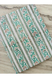 Pure Cotton Fabric with Indian Hand Block Print Floral Design for Home Decor Women's <b>Dress</b> Making Available Bulk Order Supplier - Product Image 4