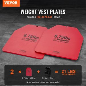 2x8.75 LB peso giubbotto per allenamento di forza e corsa attrezzature essenziali per gli appassionati di Fitness - Product Image 2