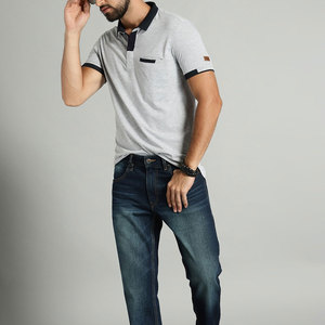 Polo d'été uni brodé pour le golf, à manches courtes, fabriqué en usine OEM, polos professionnels pour hommes - Product Image 4