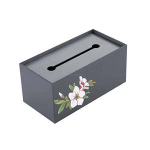 Custom Logo Modern Tissue Box Dispenser Organizer <b>Printed</b> Design for Office Desk <b>Coffee</b> Table or Dining - Product Image 5