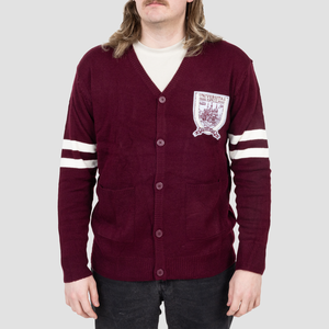 Suéter Cárdigan Unisex Personalizado de Punto con Letra Bordada en el Pecho, Suéter de Invierno para Hombre, Cárdigan de Punto de Algodón Mezclado - Product Image 6