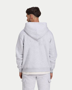 <b>Men's</b> Light <b>Grey</b> Zip-Up Hoodie 100% Cotton Knitted Regular Fit Casual Autumn Wear - Product Image 3