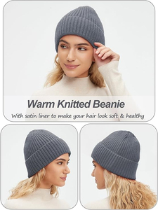 Gorro de satén con banda elástica para dormir, suministro directo de fábrica, gorro de satén sedoso al por mayor, gorro de satén prémium con logotipo personalizado para el cuidado del cabello - Product Image 2