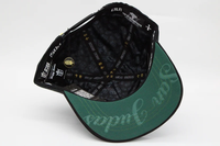 Casquette snapback Oxford noire motif léopard, avec broderie mains en prière, croix et strass, écusson métallique San Judas Tadeo, style Chicano, casquettes de baseball
