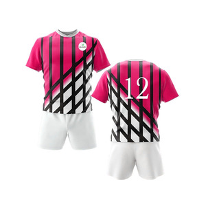 High Quality Quick Dry Eco-Friendly Printed Breathable 100% Polyester Rugby Uniform for Adult Men with Custom Logo and Colors - Product Image 4