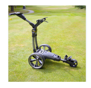 Le chariot de golf électrique ultra-compact Powa Kaddy CT8 GPS est doté d'un écran tactile couleur intégré de 3,5 pouces. - Product Image 4