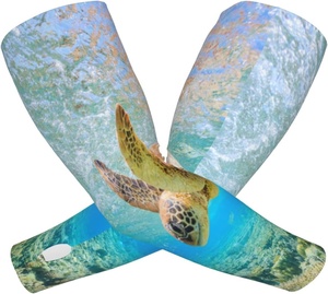 Unisex Cycling <b>Arm</b> <b>Sleeves</b> Sea Turtle Print Anti-Uv Protection Adult <b>Compression</b> <b>Sleeve</b> - Product Image 1
