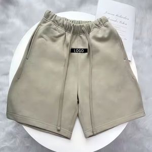 Pantalones Cortos de Hombre de Alta Calidad 1-1, Esenciales de Verano, Transpirables, de Lona y Spandex, de Secado Rápido, con Cierre de Cordón y Logotipo Frontal - Product Image 1