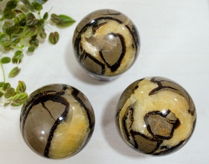 Esfera de piedra septaria más vendida, esfera de meditación de piedra de dragón, magia de dragón de Exis Crystal Exports - Product Image 2