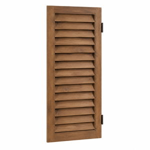 Puertas de Madera Maciza de Primera Calidad con Rejillas, Estilo Rústico de Casa de Campo, con Acabado y Diseño de Apertura Lateral para Espacios Interiores - Product Image 1