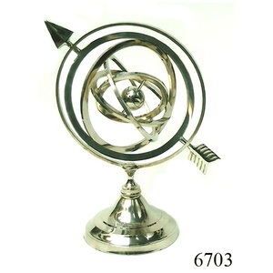 Armillario de latón para decoración del hogar, esfera náutica con base, precio más bajo y alta calidad - Product Image 2
