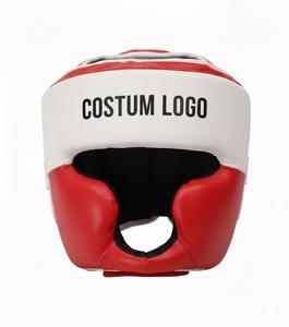 ราคาขายส่ง อุปกรณ์ป้องกันศีรษะสำหรับชกมวยคุณภาพสูง หนังแท้ ทนทาน เป็นมิตรกับสิ่งแวดล้อม รับผลิตตามแบบ OEM อุปกรณ์ป้องกันศีรษะสำหรับ MMA มวยไทย - Product Image 1