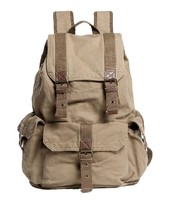 Sac à dos en toile décontracté unisexe, style vintage, 20-35L, souple |   Sac à dos à bandoulière en polyester durable pour usage quotidien