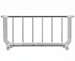 Porte-serviettes élégant en acier inoxydable avec finition argentée, parfait pour la vaisselle et la décoration de table à la maison. - Product Image 2