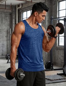 Camiseta Deportiva Sólida para Hombre, Ropa de Entrenamiento, Camiseta sin Mangas de Verano para Gimnasio, Mezcla de Poliéster, Transpirable, Absorbe la Humedad - Product Image 3