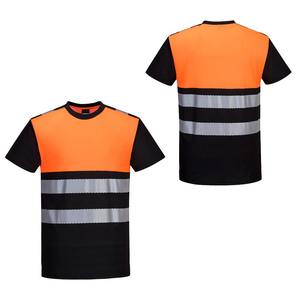 Chemise de travail haute visibilité réfléchissante à manches longues pour hommes, uniforme de sécurité pour la construction et la sécurité routière, vente en gros - Product Image 1