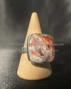 Best Quality Women's <b>Silver</b> Statement <b>Rings</b> <b>Chunky</b> Dainty Gemstone Jewelry with Gold Plating for Engagement Occasions Boho Style - Product Image 6