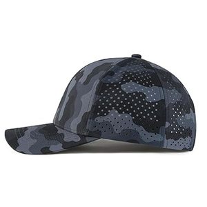 Casquette de camionneur noire réglable pour femme avec ouverture arrière, respirante, style queue de cheval, pour le sport |   Logo personnalisé disponible - Product Image 3