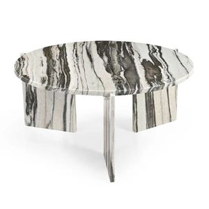 Décoration de salon en marbre, table décorative de luxe, table d'appoint moderne en marbre, table décorative ronde en marbre, meuble élégant pour le café - Product Image 5