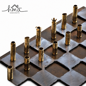Modern Brass <b>Chess</b> <b>Set</b> Silver Rectangular Tower Pieces Wooden Edge <b>Board</b> Minimalist Geometric Strategy Decor Game - Product Image 6