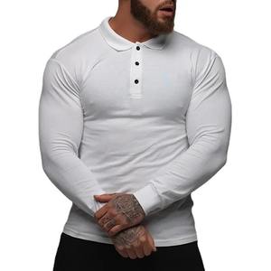 Camisa de Manga Larga con Dobladillo Curvo de Estilo Clásico para Hombre, Antiarrugas, Tejido de Poliéster/Algodón, Diseño con Bolsillo para Golf, Tenis y Más - Product Image 5