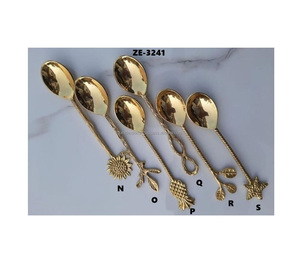 Argenterie à motifs flocon de neige pour les vacances d'hiver Couverts élégants à poignée de perles pour les mariages par Zahid Exports acier miroir - Product Image 3