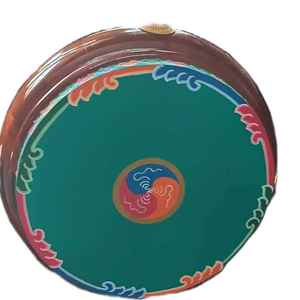 Asthamangal Gift & Craft Tambor Tibetano de Doble Capa Hecho a Mano con Piel de Oveja y Cámara de Madera de Abedul - Product Image 2