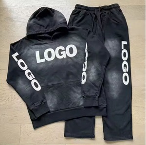 Conjunto Deportivo Unisex para Hombre, Pantalones Deportivos, Sudadera con Capucha Extra Grande, 100% Algodón, Impresión Personalizada - Product Image 4