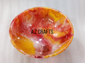 Tazón de Resina para Servir, Vajilla para la Cena, Precio Económico, Hecho a Mano, Ecológico, Tazón de Frutas de Resina con Flores Reales, Artículo de Regalo - Product Image 5