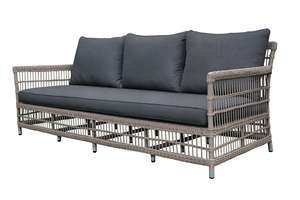 Conjunto de Sofás de Diseño para Exteriores con Estructura de Aluminio y Tejido de Poliratán - Product Image 3