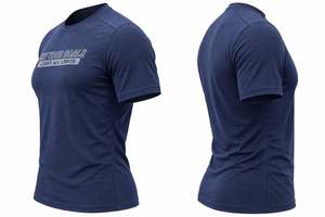เสื้อยืดแขนสั้นผู้ชายพิมพ์ลาย "Hit Your Goals" ทรงเข้ารูป แห้งเร็ว ดีไซน์คอกลมลำลอง - Product Image 2