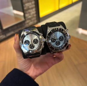 Reloj Deportivo Automático de Alta Calidad de Fábrica, Índices Romanos/Numericos, Diseño Atemporal, Correa de Cuero Opcional, Reloj de Diamantes para Hombre - Product Image 1