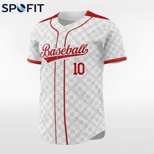 Camiseta de Béisbol Personalizada con Botones Completos y Servicio OEM, Diseño de Logotipo con Nombre y Número del Equipo Personalizados, Camiseta de Béisbol Juvenil Sublimada - Product Image 2