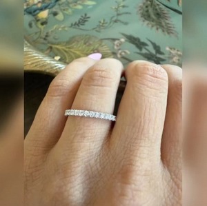 Anillo de lujo con diamante cultivado en laboratorio de corte redondo para mujer, plata 925, regalo de compromiso y boda con certificación IGI SGL, piedra de 1.2 quilates - Product Image 3