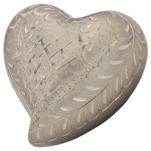 Luxury Brass Heart Cremation <b>Memorial</b> <b>Keepsake</b> Urn Ash Holder Featuring Durable Premium Exterior Craftsmanship - Product Image 6