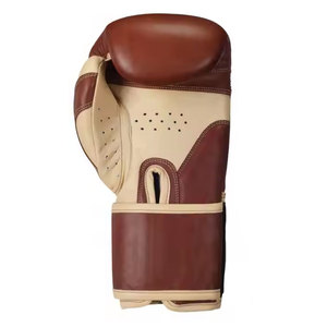 Guantes de Boxeo de Cuero Vintage Personalizados, Color Marrón, para Entrenamiento y Sparring, 10oz 12oz 14oz 16oz, Guantes de Muay Thai y Kickboxing, OEM - Product Image 5