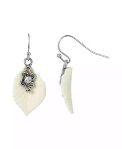 Boucles d'oreilles en fil de fer en forme de feuille |   2028 - Product Image 1