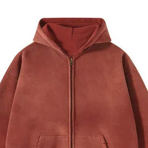 Sweats à capuche délavés à l'acide pour hommes, en tissu respirant en mélange de coton, idéaux pour la superposition et les tenues saisonnières. - Product Image 4